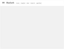 Tablet Screenshot of blueearth.com.au